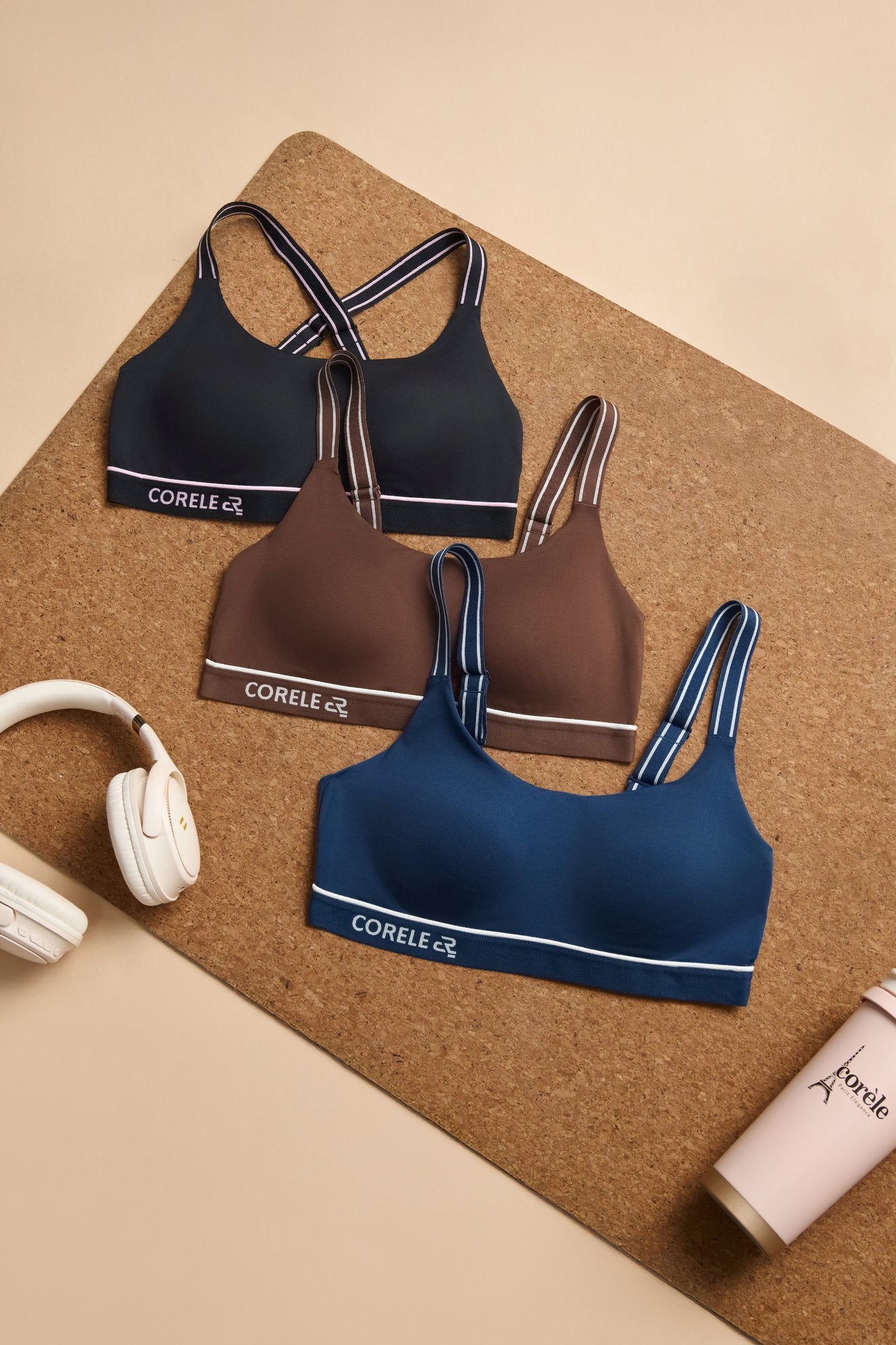 Askin Contrast-Trim Padded Sports Bra – SBRA104A — image 6