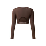 Askin Padded Open-Back Long Sleeve Crop Top – SCBT204A — image 4